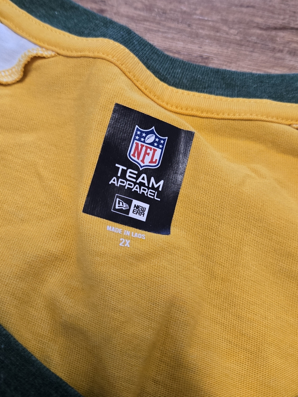 Womens Green Bay Packers Short Sleeve Tee - Gold & Green  Size 2x - Picture 4 of 6